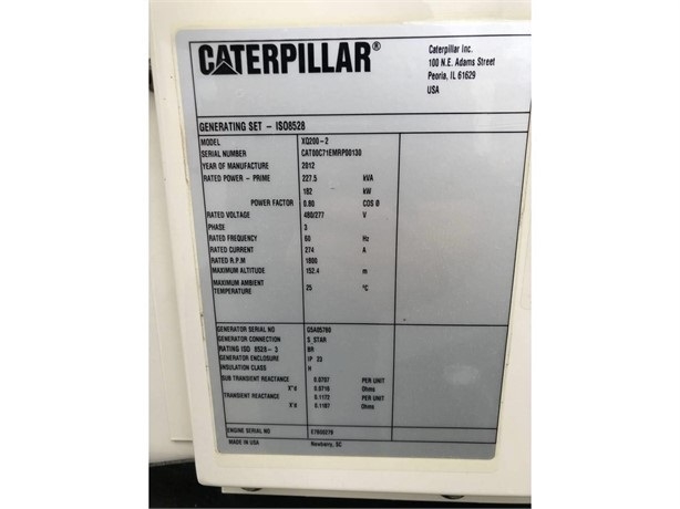 Generadores Caterpillar XQ200 de bajo costo Ref.: 1707930402666162 No. 4